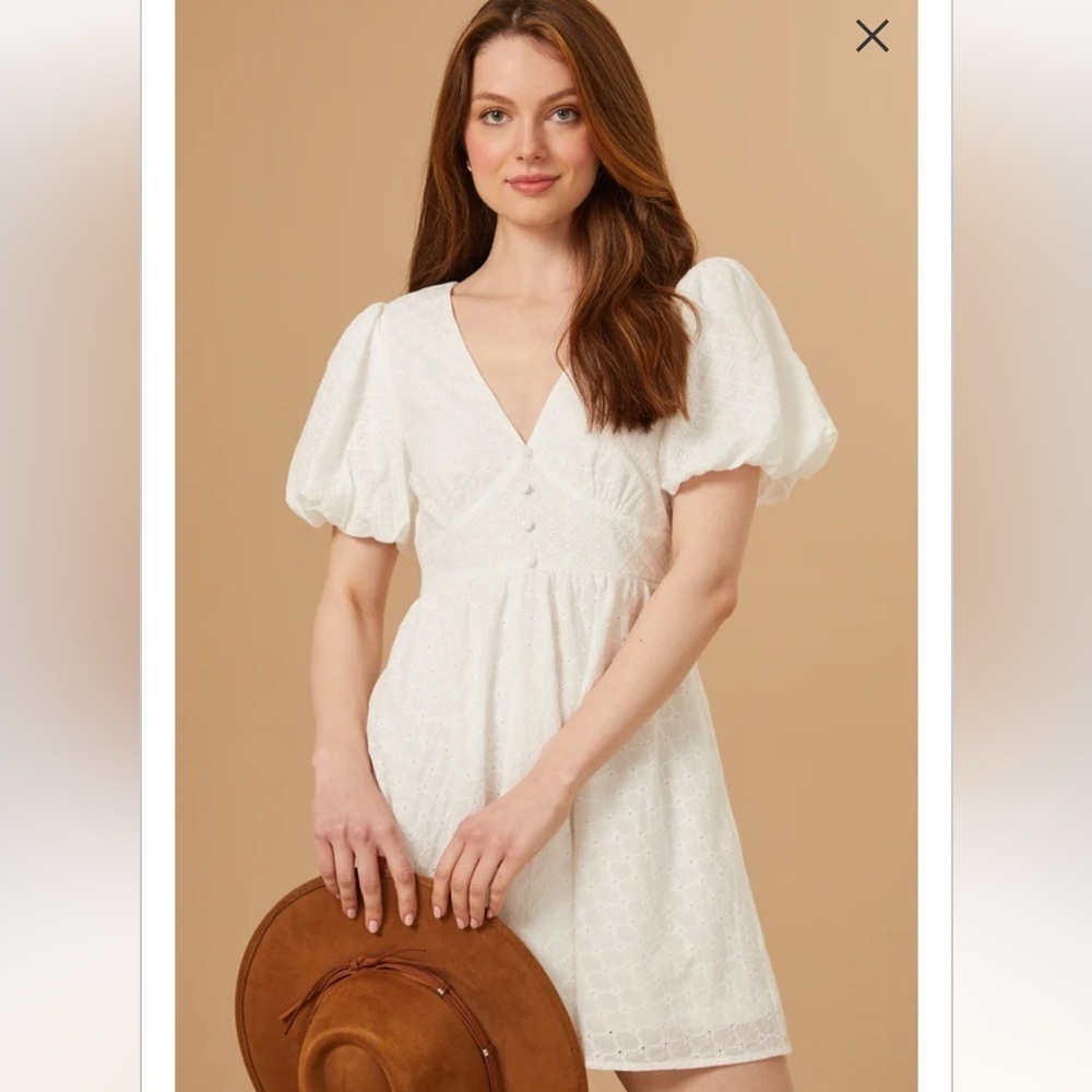 New with tags altar’d state Briana eyelet mini dress